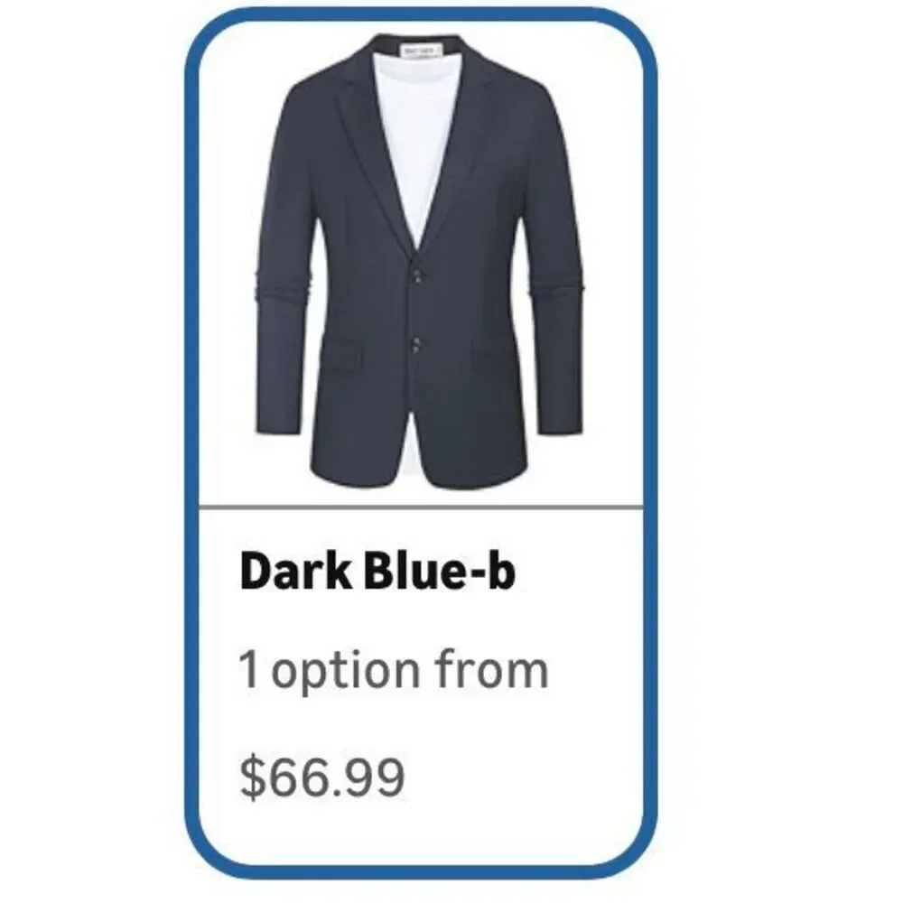 GRACE KARIN Mens Blazer Sport Coats Casual Lightweight XL